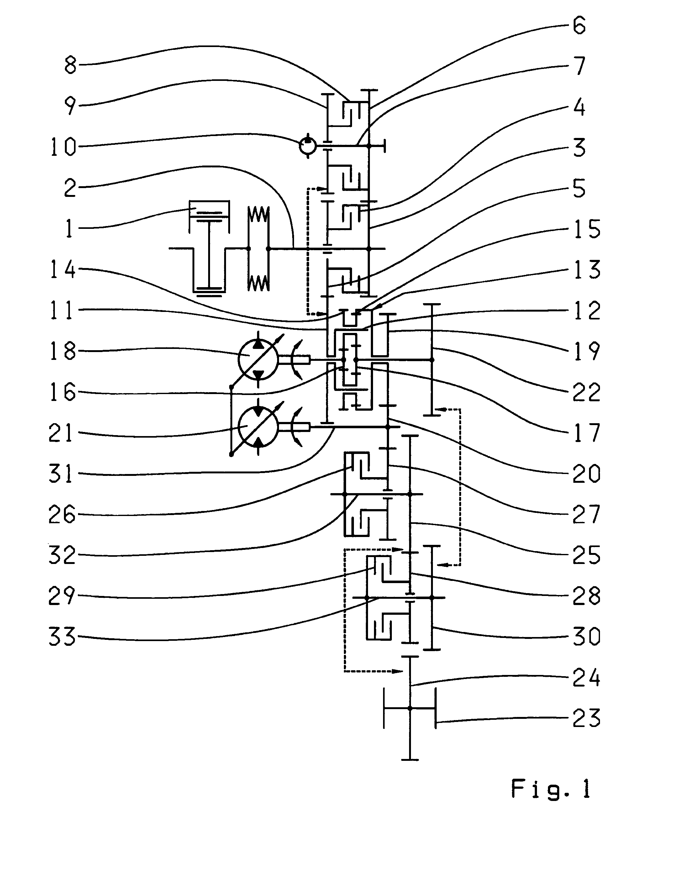 Power split transmission