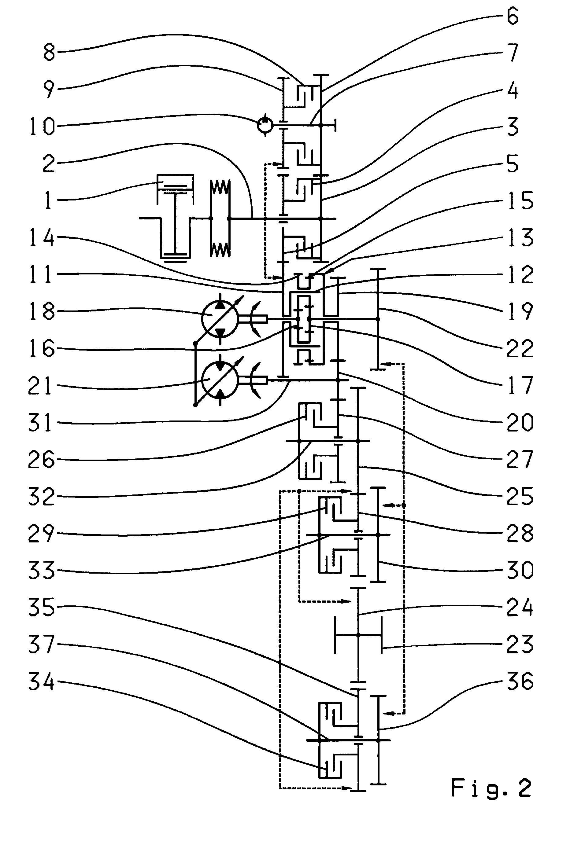 Power split transmission