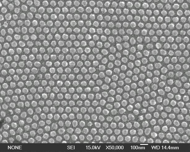 Silver nano lattice surface enhanced raman active substrate and preparation method thereof