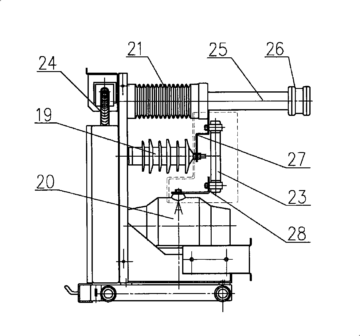 Dry-type voltage inductor for metering cart user