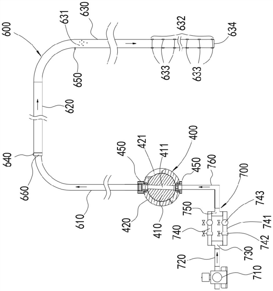 Article sending system and output pipeline thereof