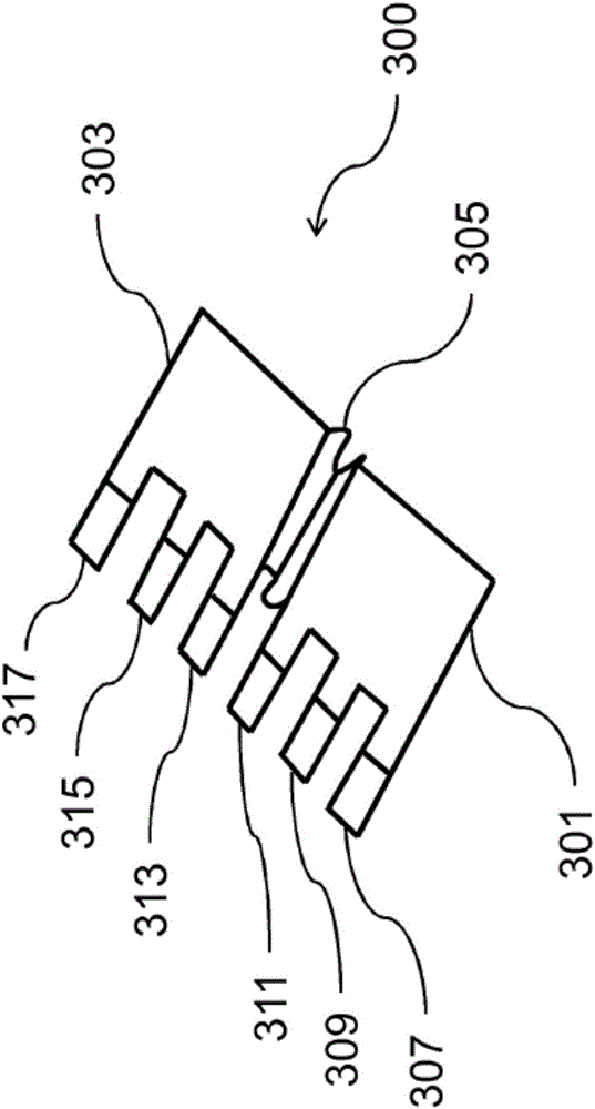 Looping bridge for looping through a number of electric signals