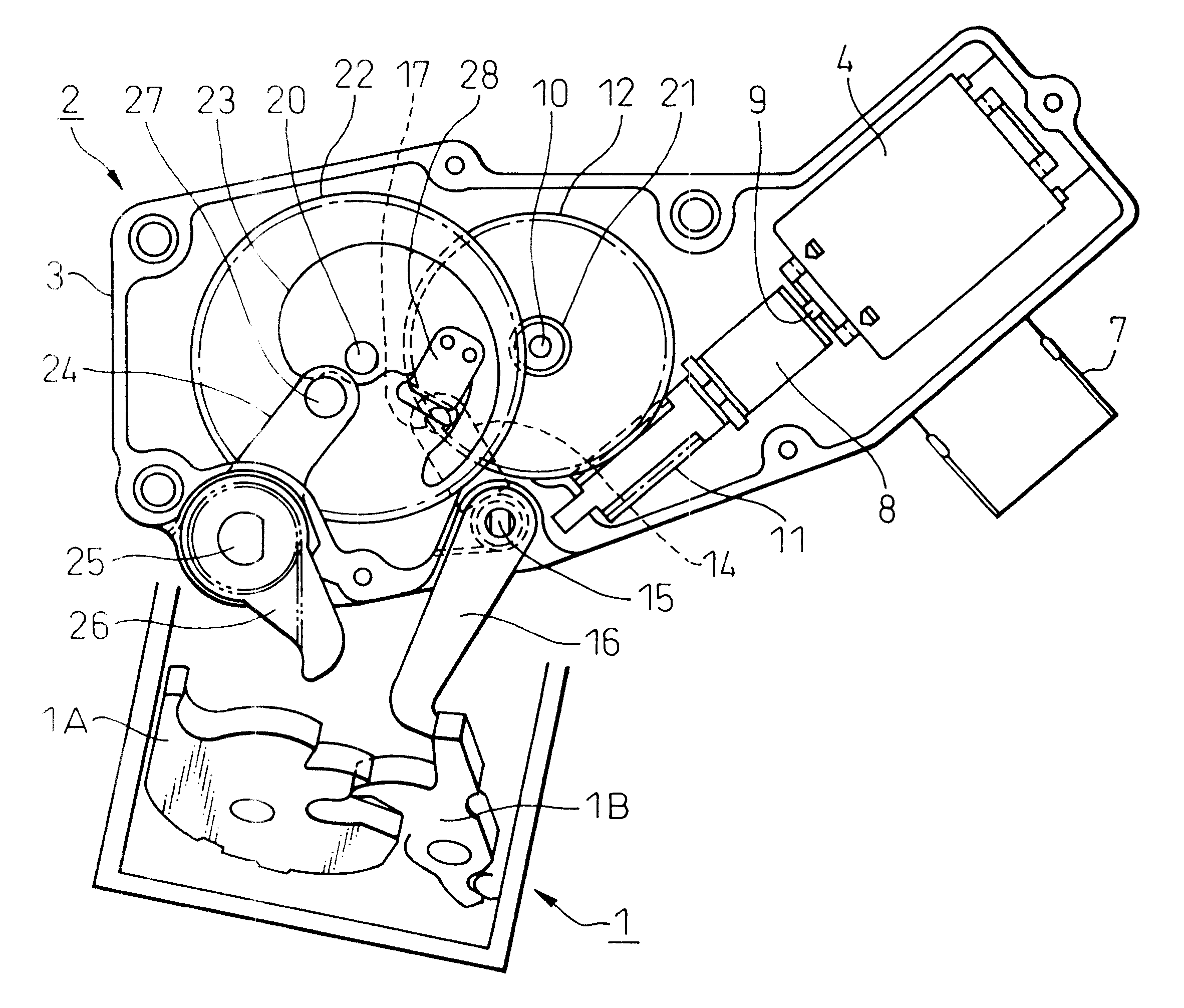 Door lock drive unit