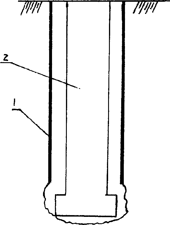 Method for construction of cast-in-place concrete anchor pile