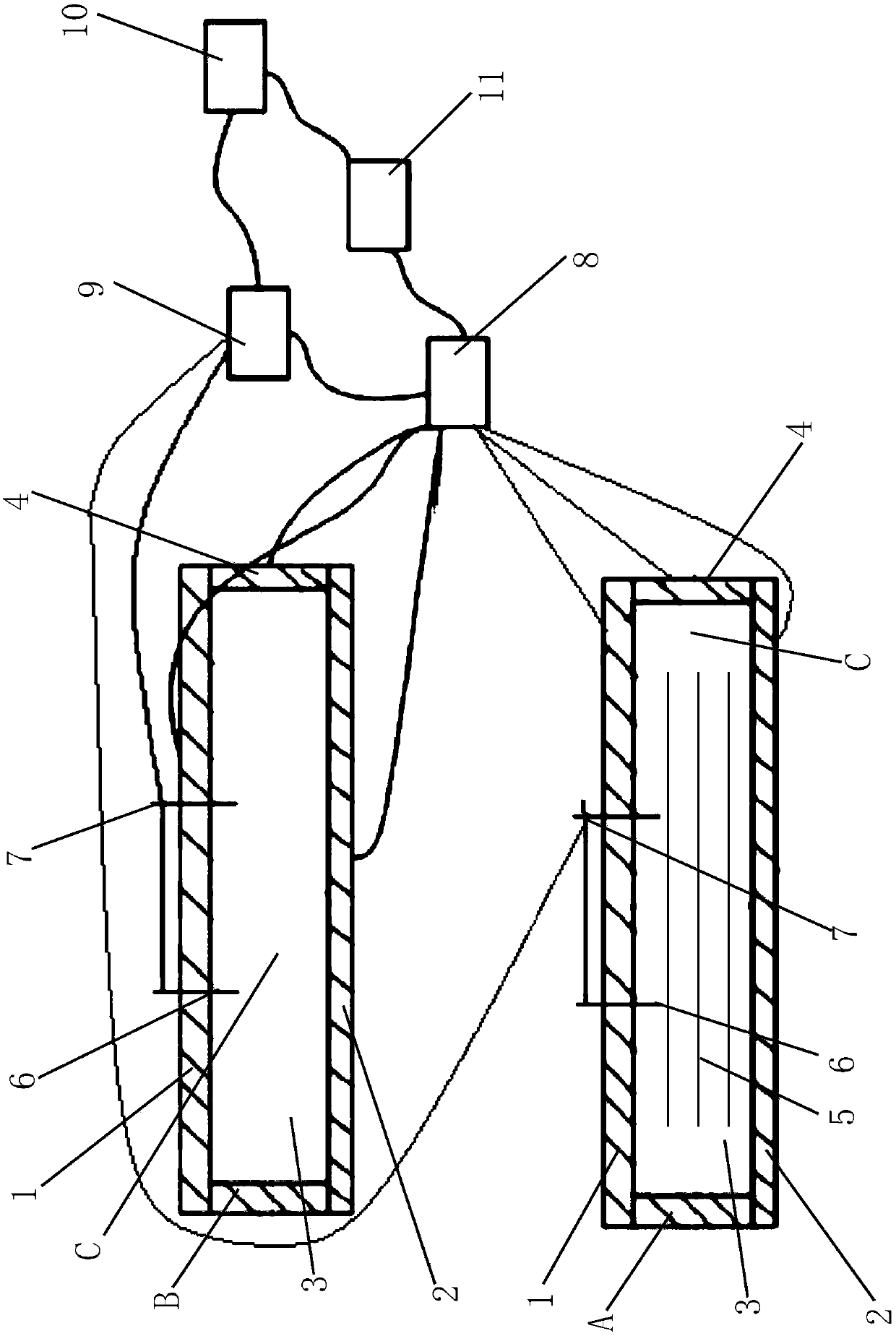 Device and method for evaluating relaxation modulus of concrete under different curing conditions