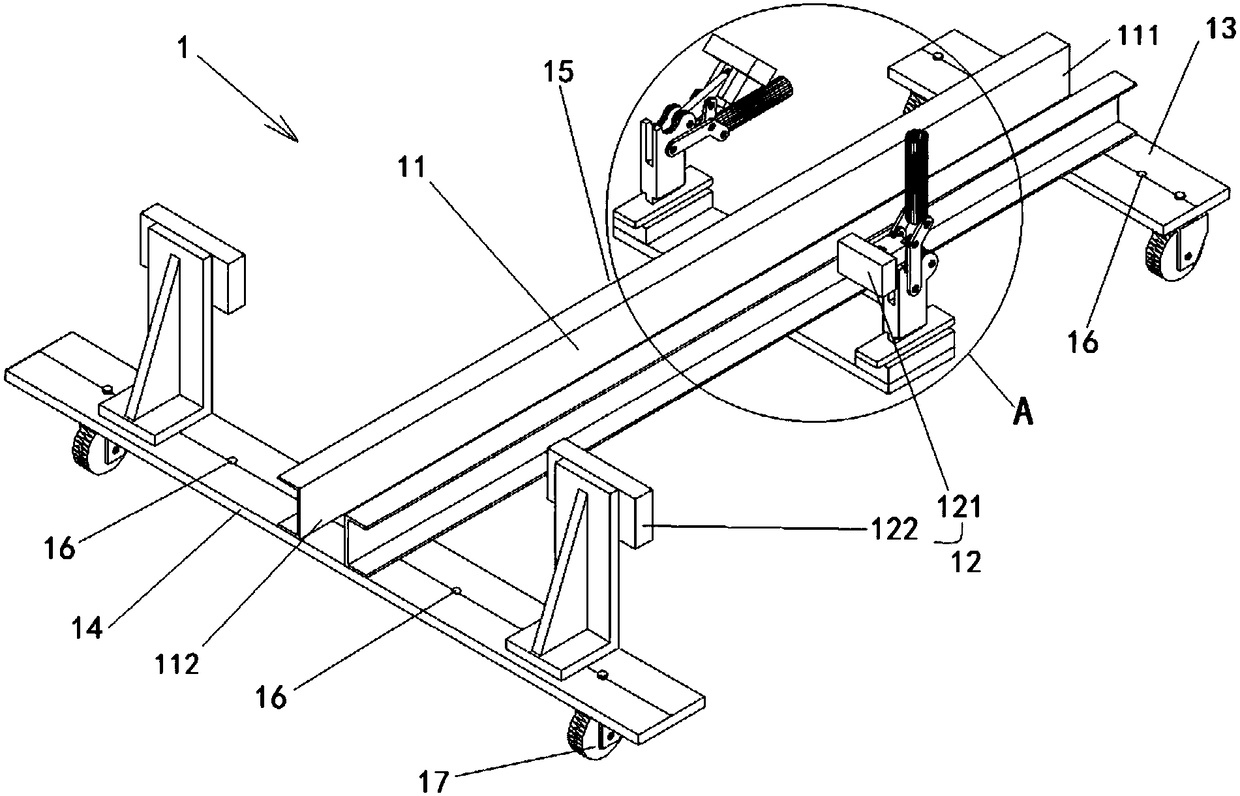 Positioning fixture detection mechanism and method of white body transfer vehicle