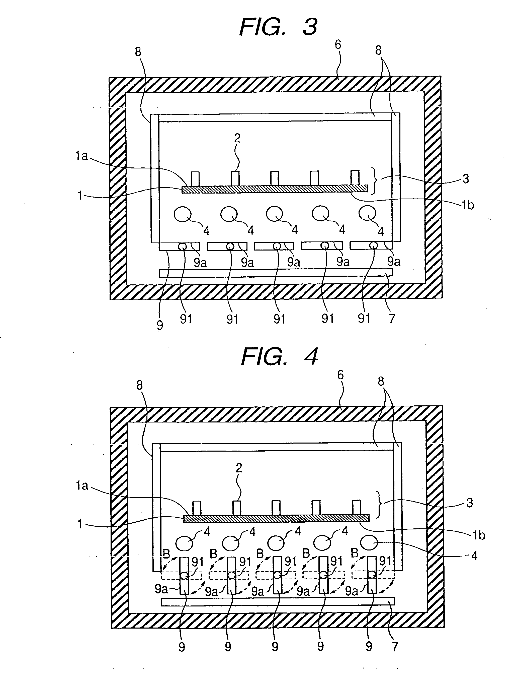 Heating/cooling method, manufacturing method of image displaying apparatus, heating/cooling apparatus, and heating/cooling processing apparatus