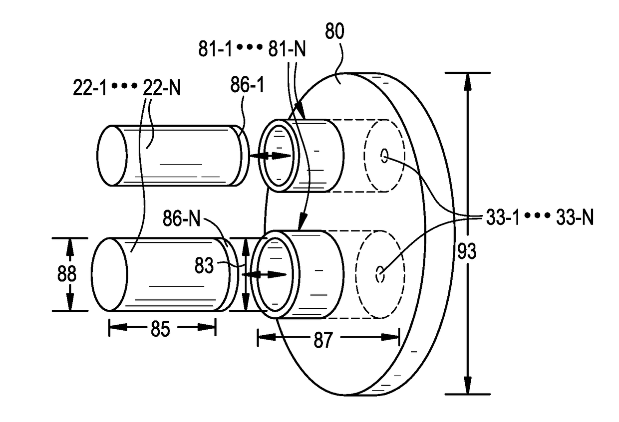 Multiple dispersion generator e-vaping device