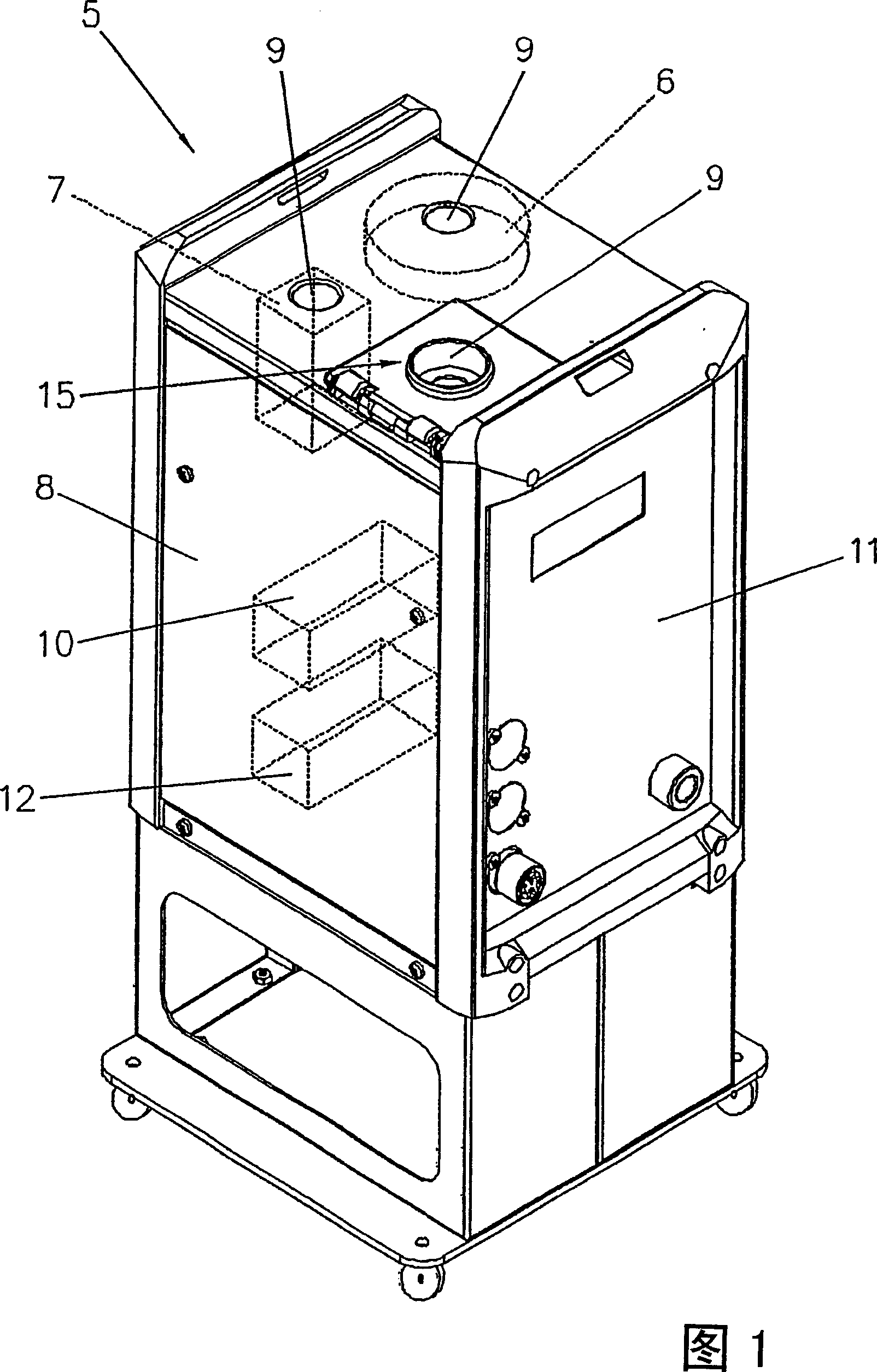 Cleaning device for cleaning welding torches