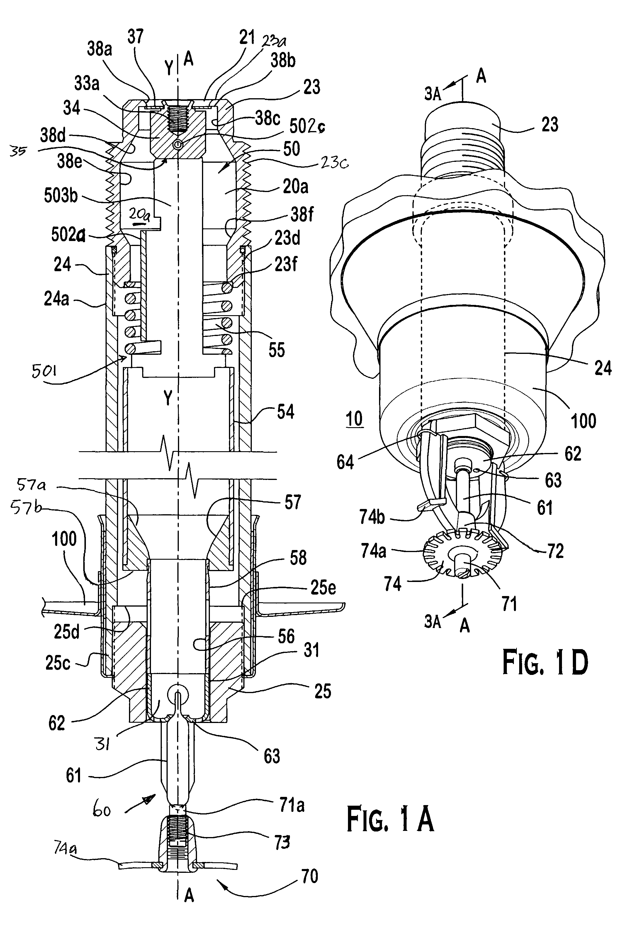 Dry sprinkler