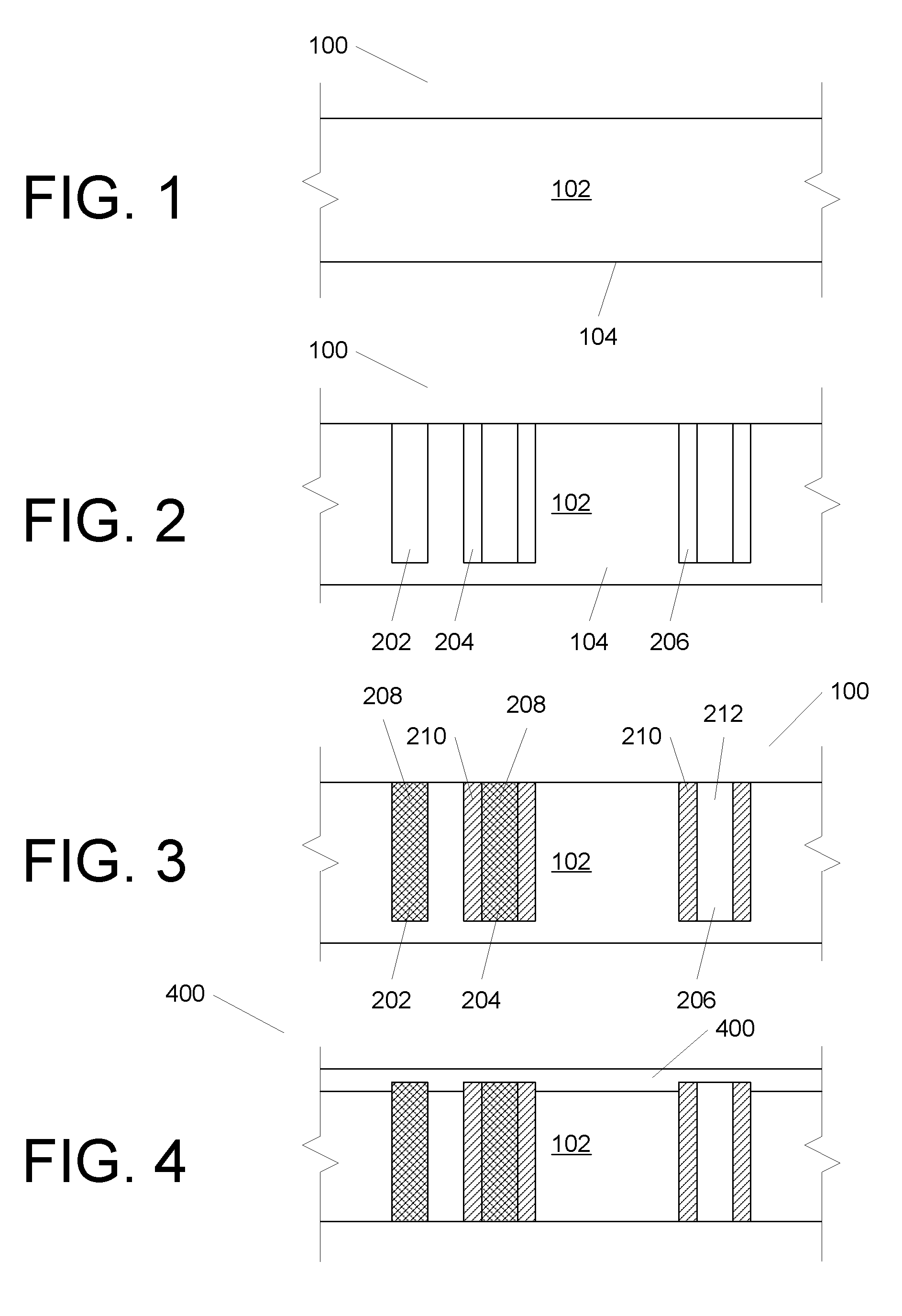 Front-end processed wafer having through-chip connections