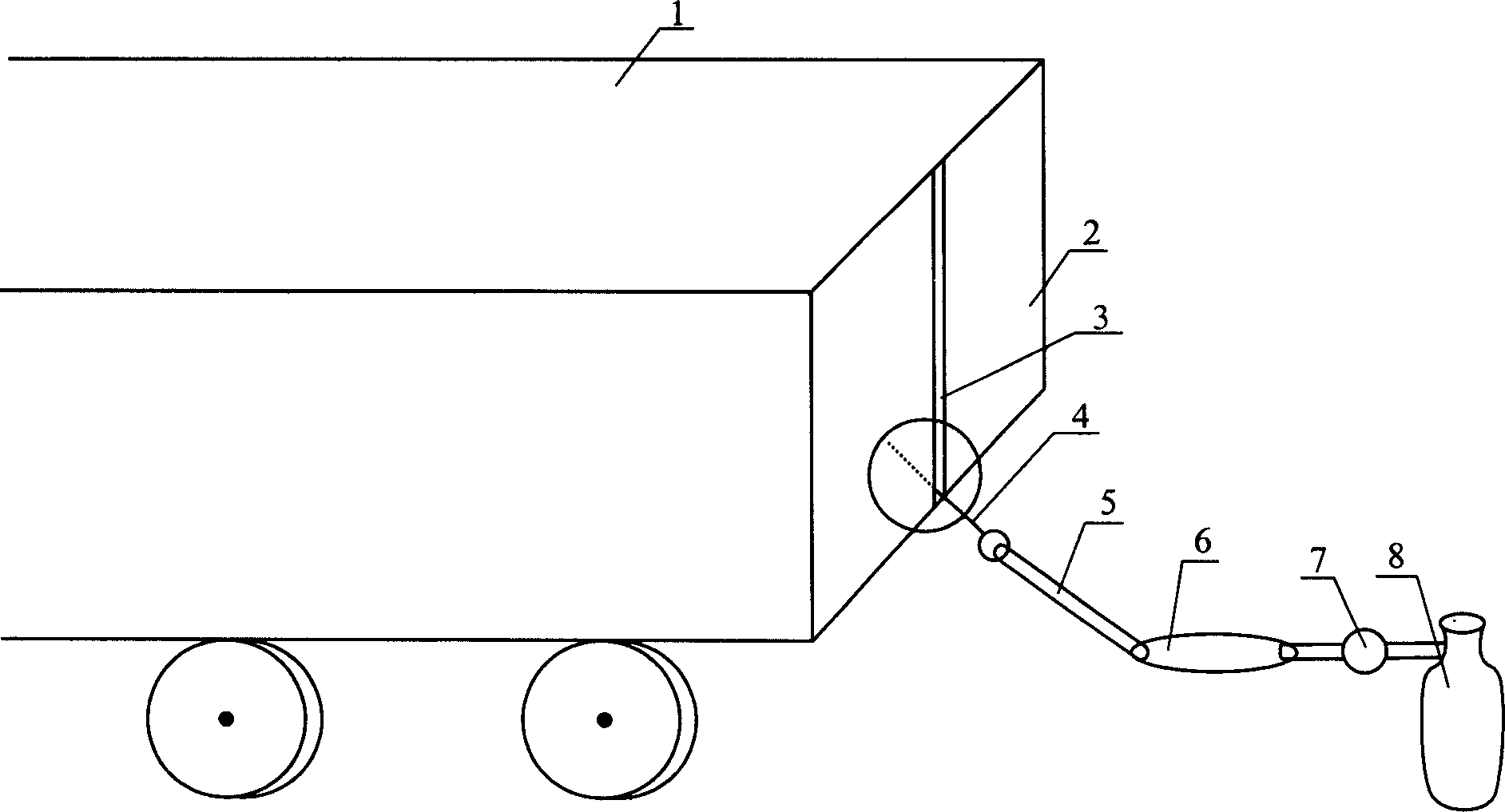 Quick fumigating method for container stowage