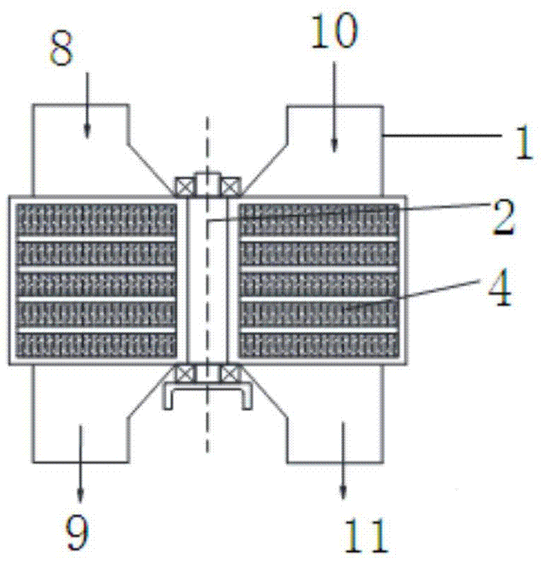 A rotary hc-scr denitrification reactor