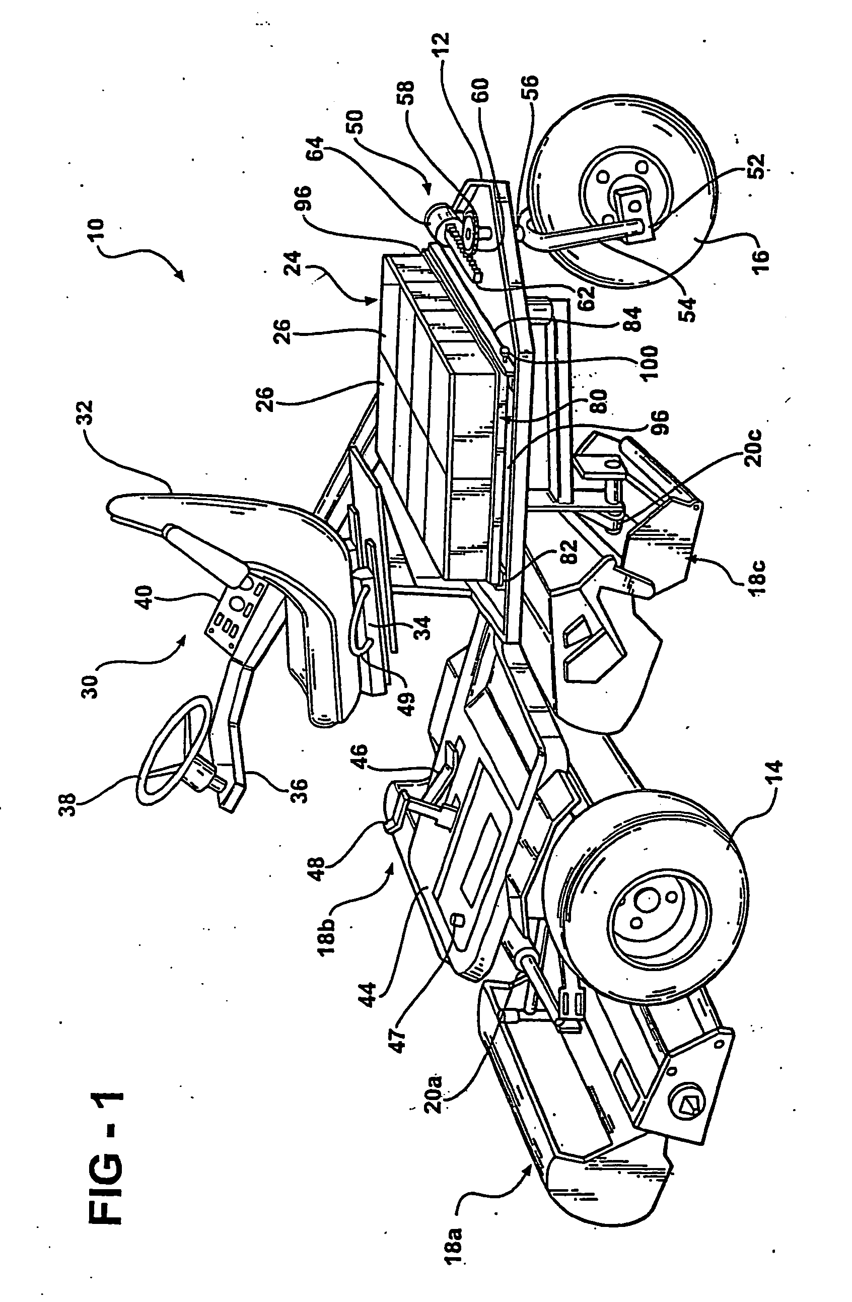 Electric drive mower with trailed auxiliary power source