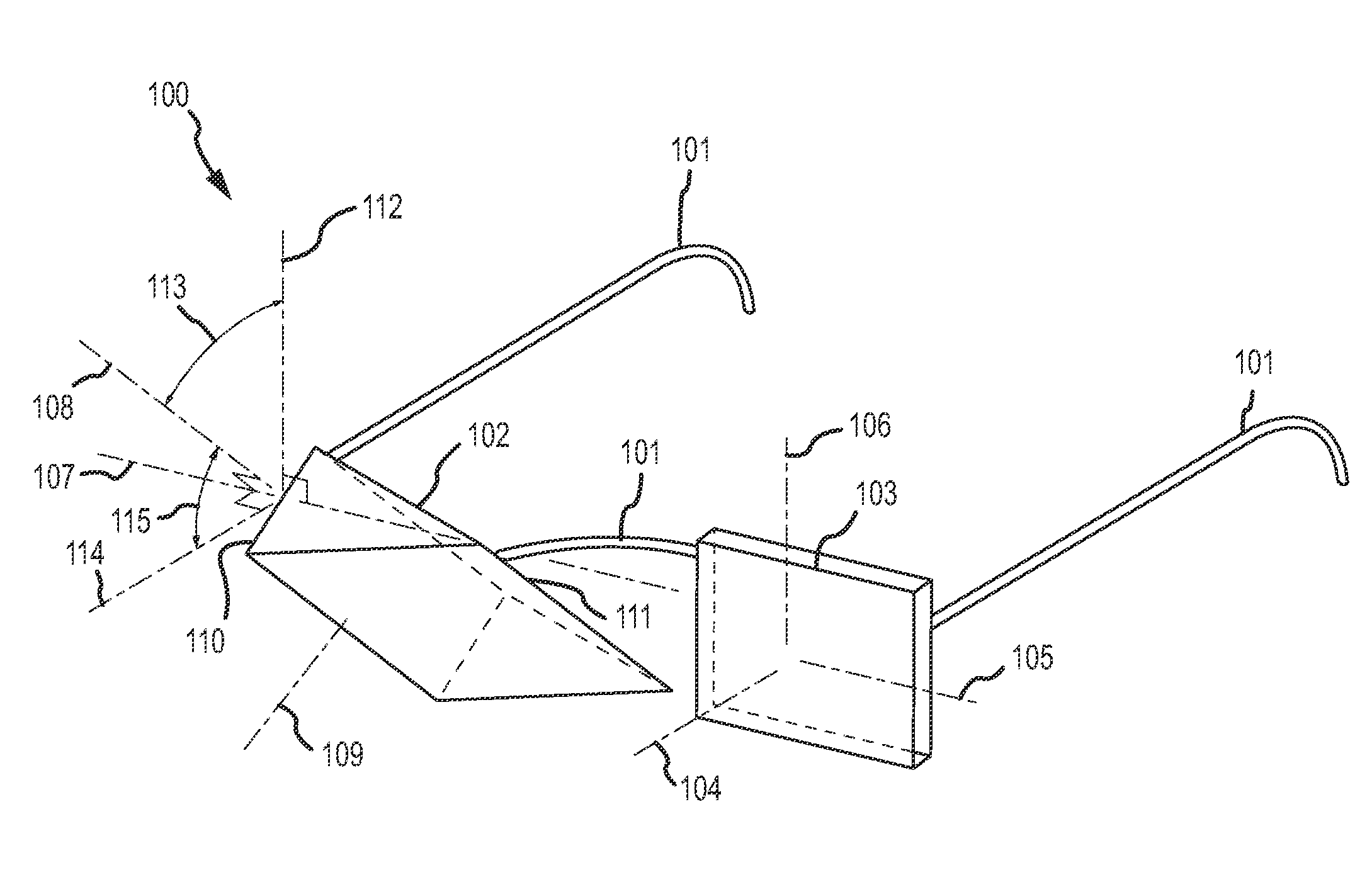 Tilted prism for the treatment of cyclo deviation