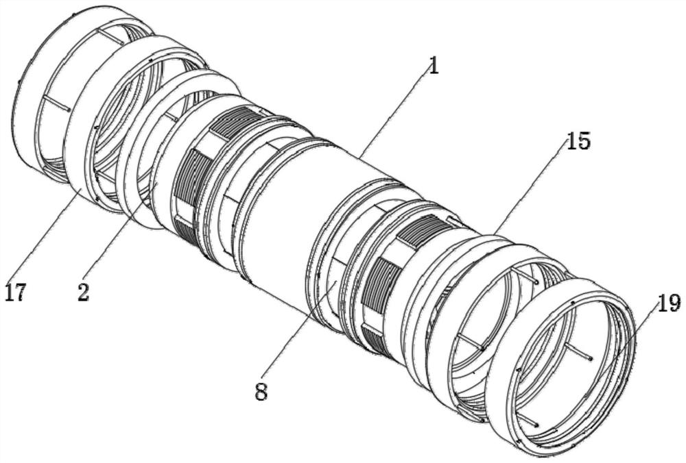 Environment-friendly anti-blocking type end pipeline for sewage treatment