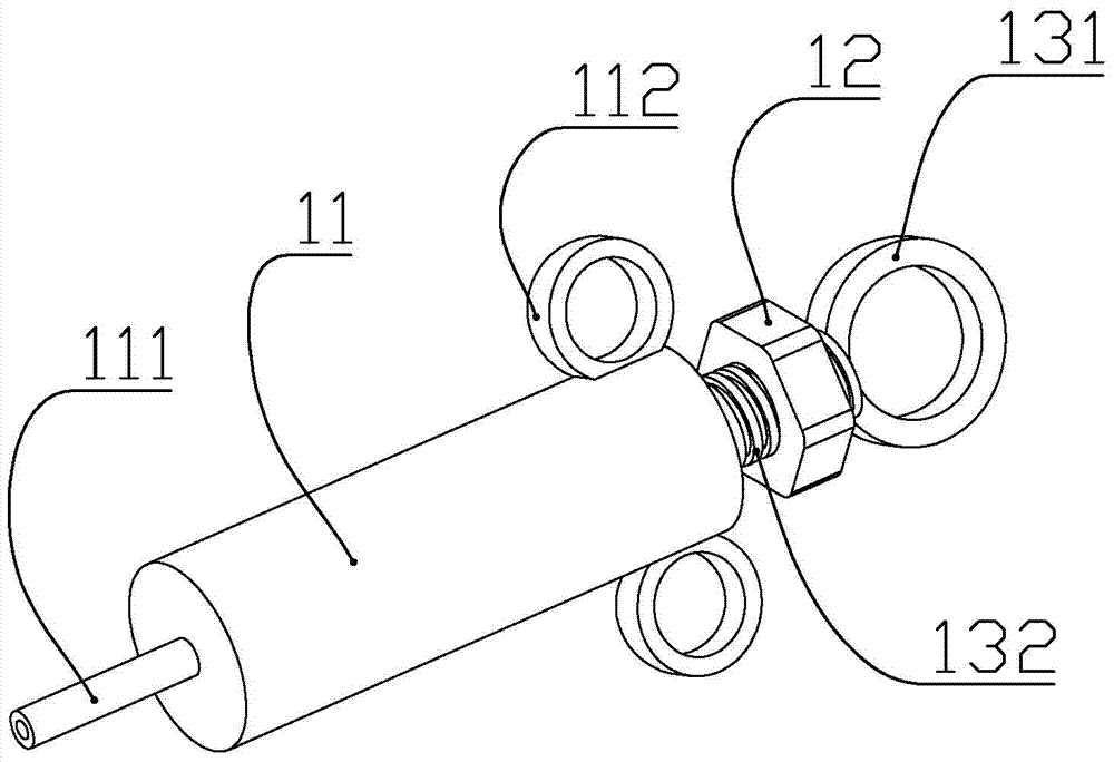 Foreign body net tongs structure for use in surgical operation