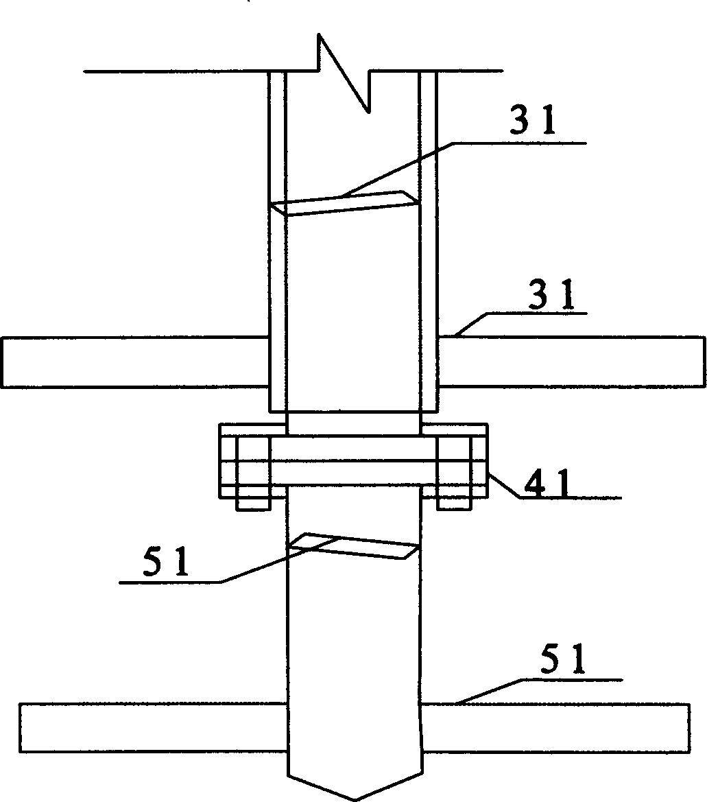 Bi-directional cement soil mixing pile machine