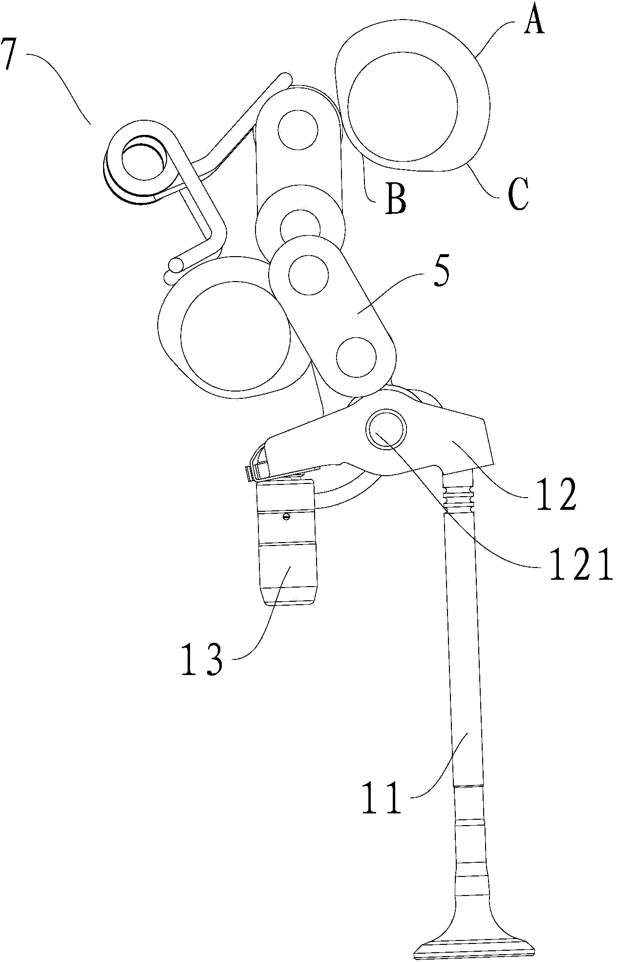 Valve timing mechanism for engine and vehicle with same