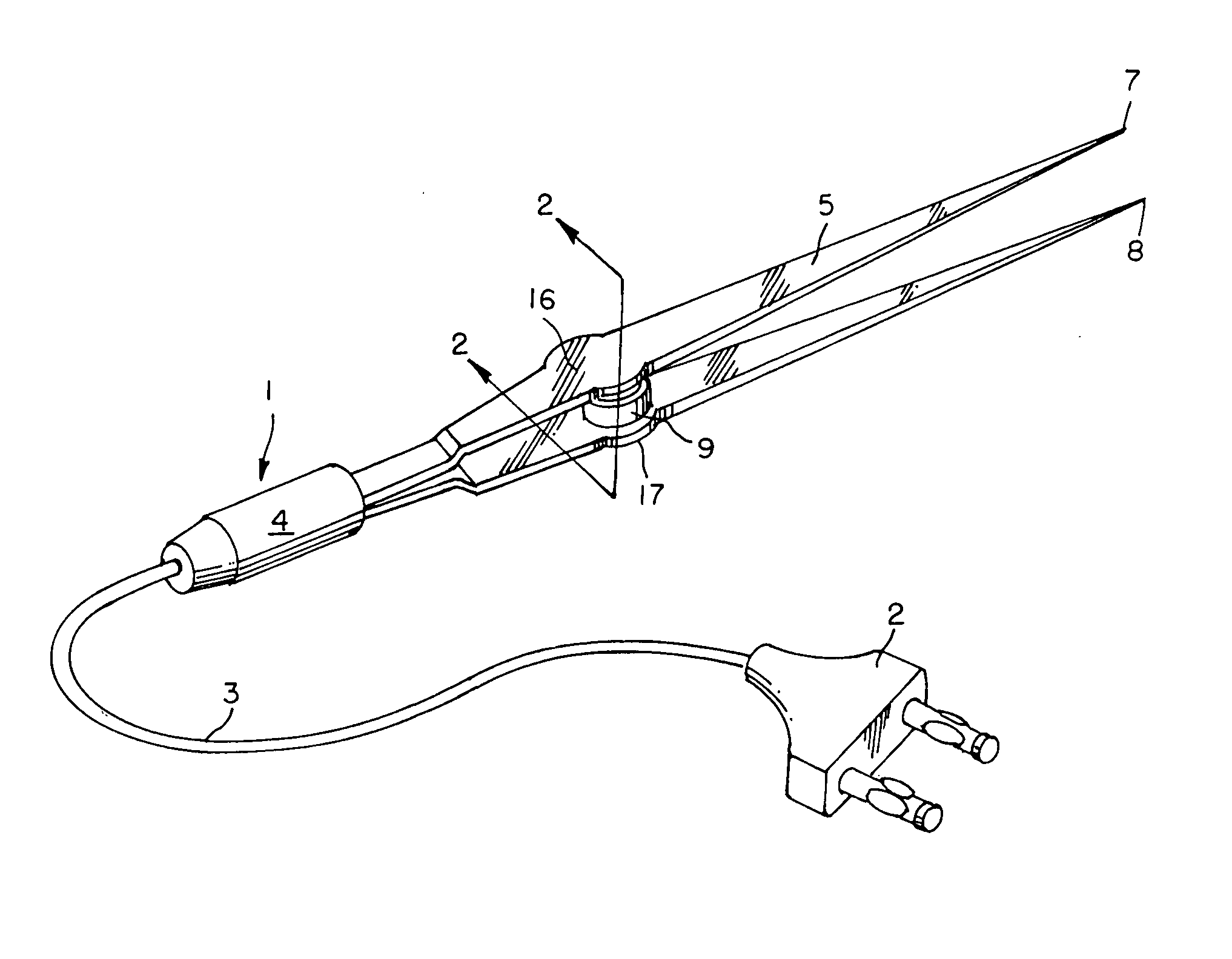 Monopolar electrosurgical instrument