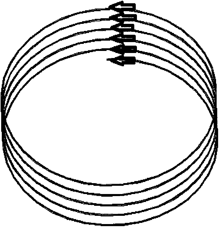 Wireless power transmission system and method based on double-layer bidirectional helical coil