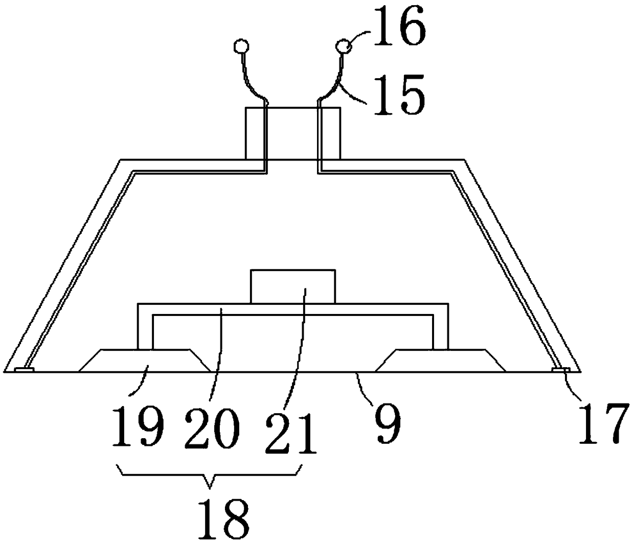 Supporting device for industrial robot