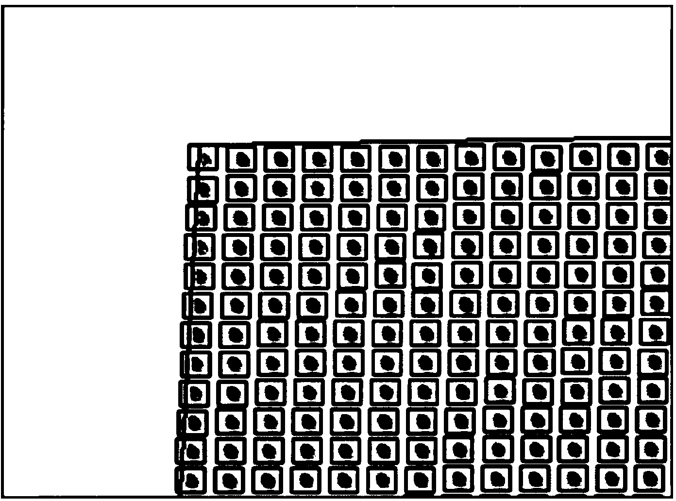 LED display device space position detection method and system for guidance and correction