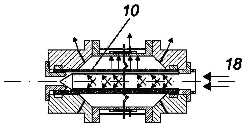 Equipment and method for producing molecularly double-oriented plastic pipe