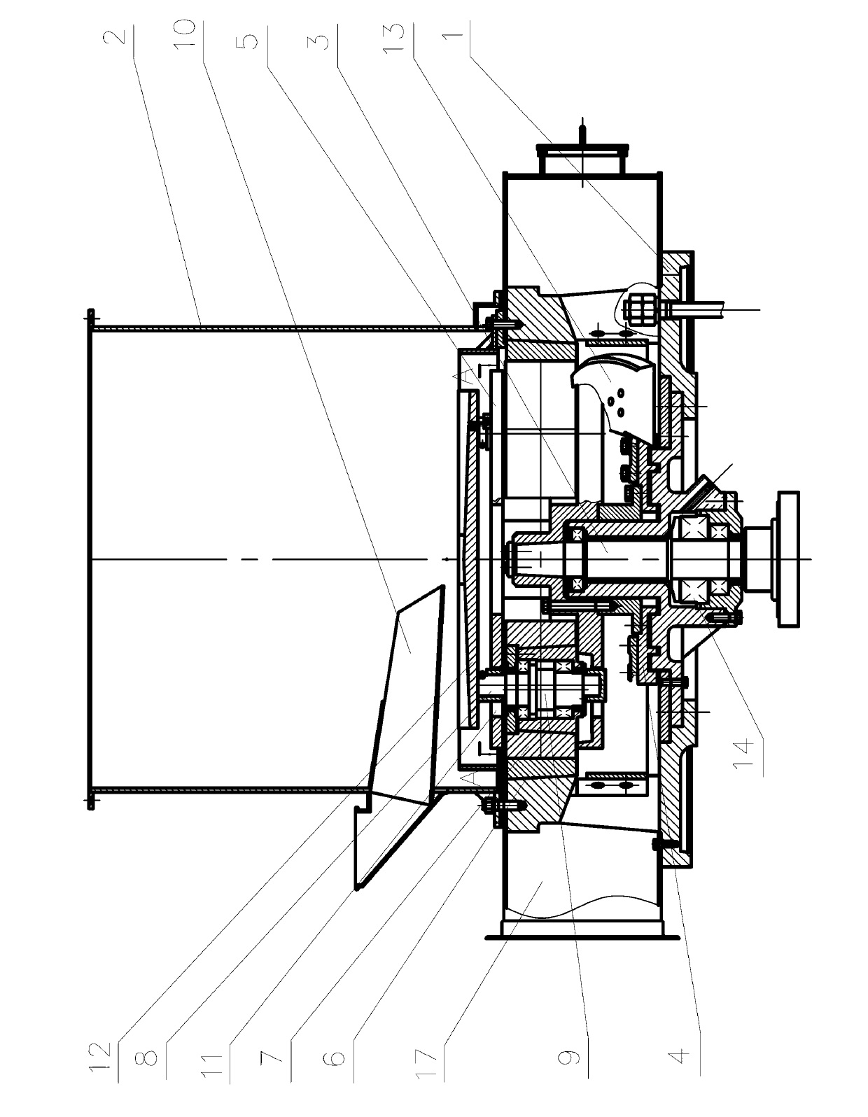 Eccentric grinding roller integrated efficient grinding machine