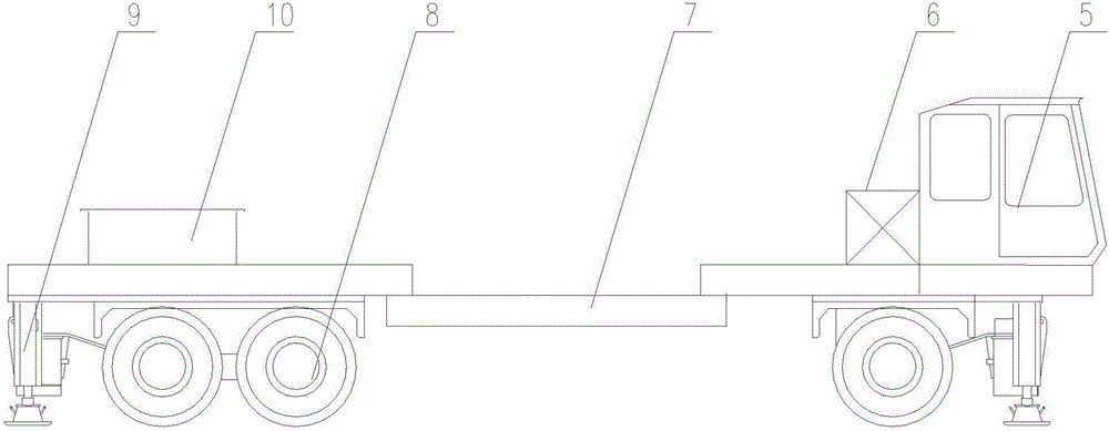 Flowing type side-feeding chained bulk material stacking machine