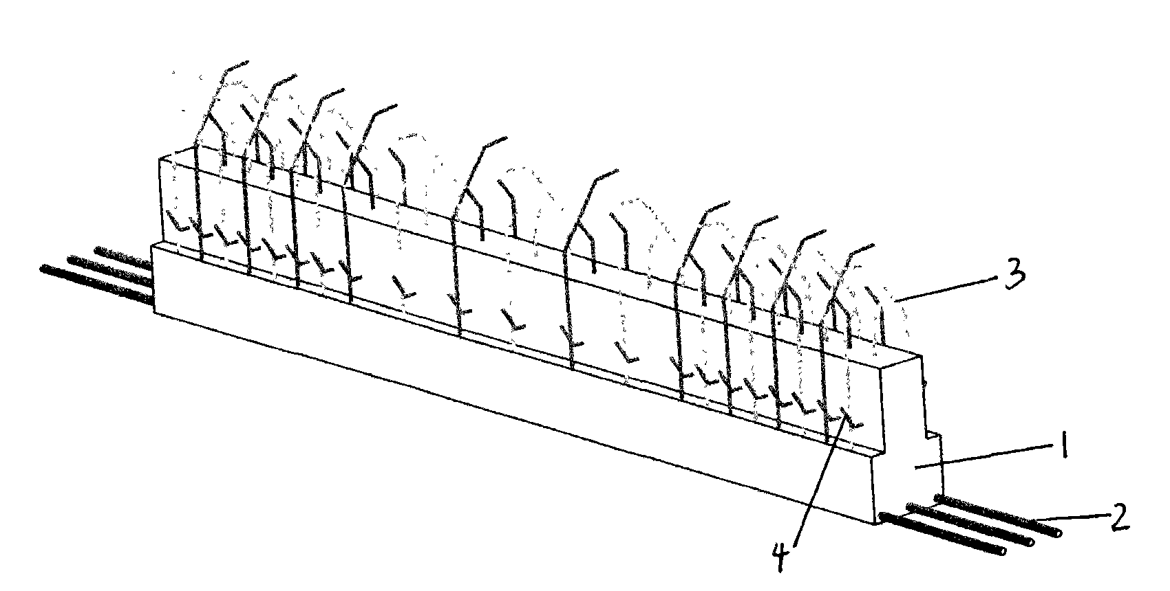 Semi-precast beam