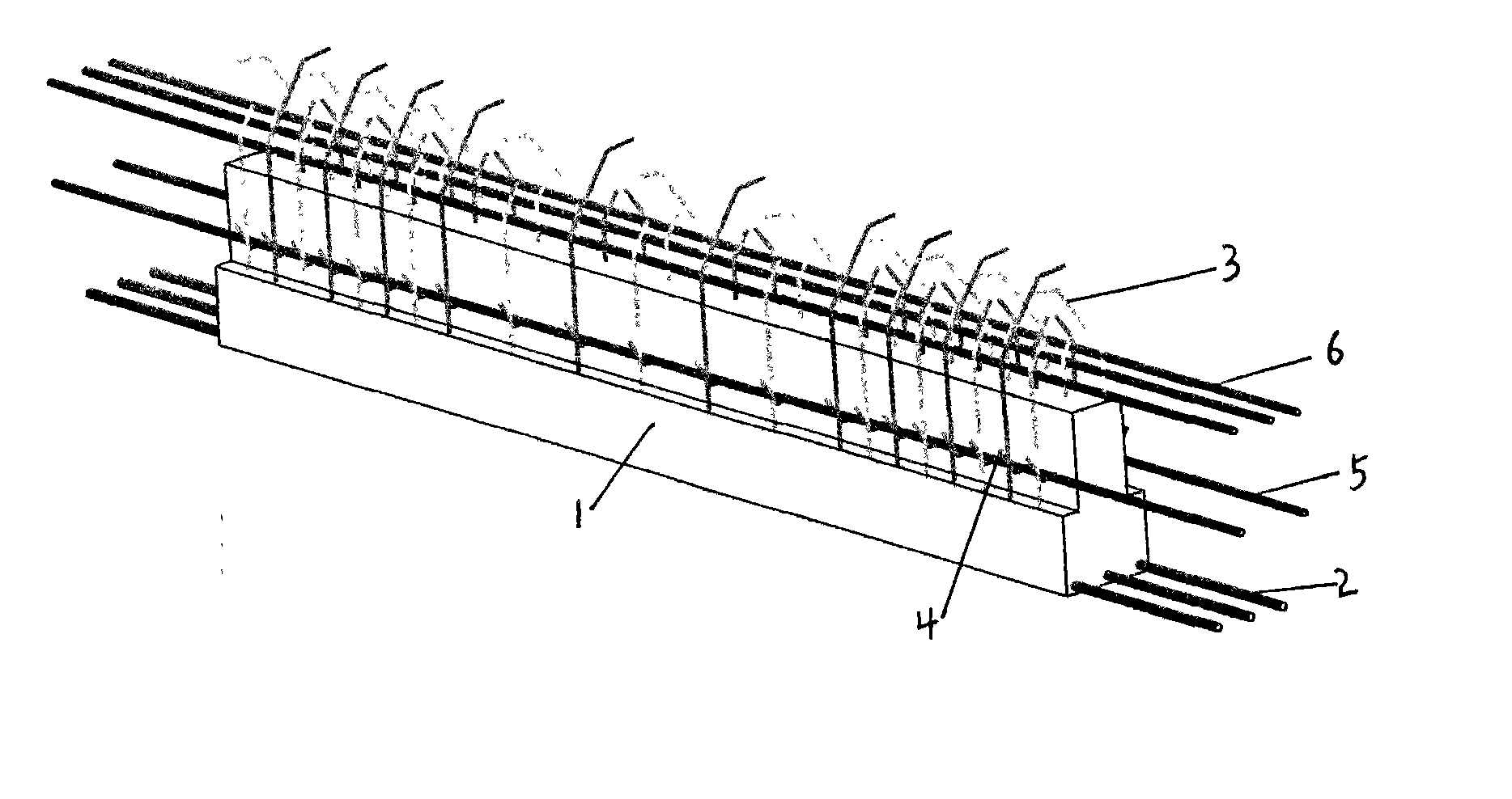 Semi-precast beam