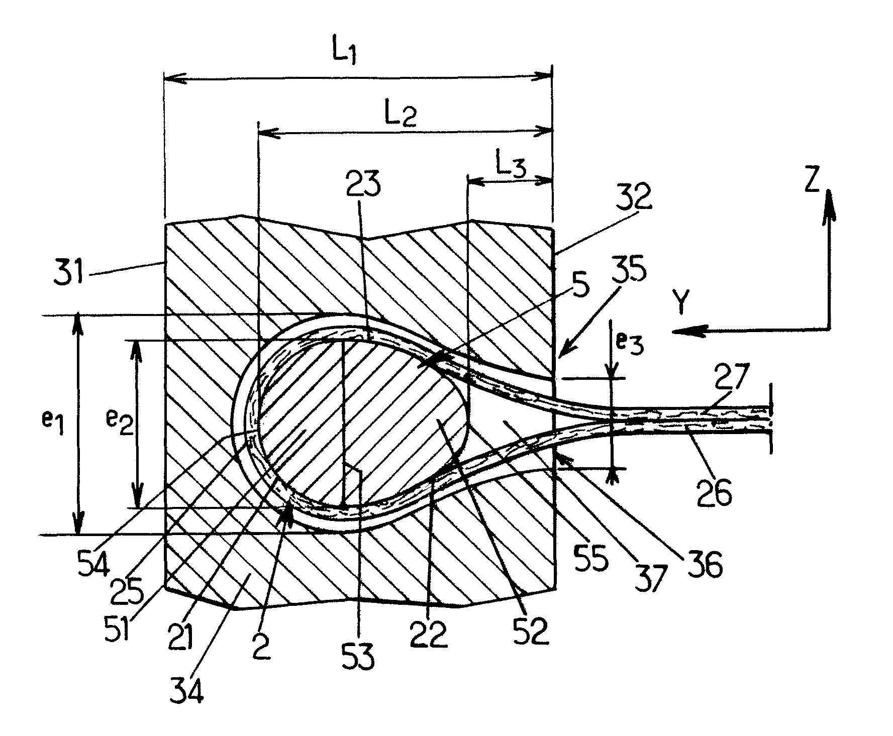 Facing element for use in a stabilized soil structure