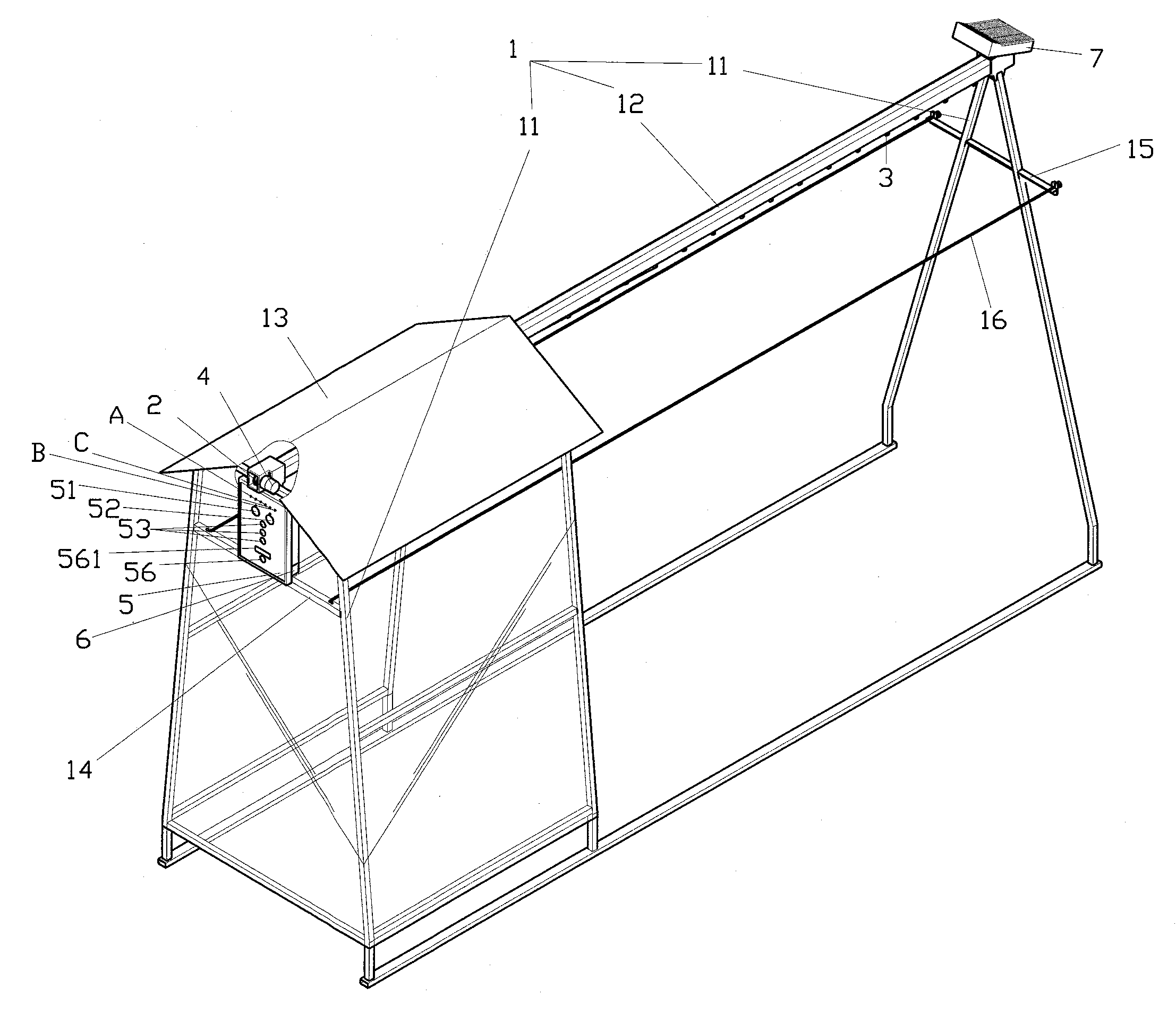 Collapsible clothes hanger structure