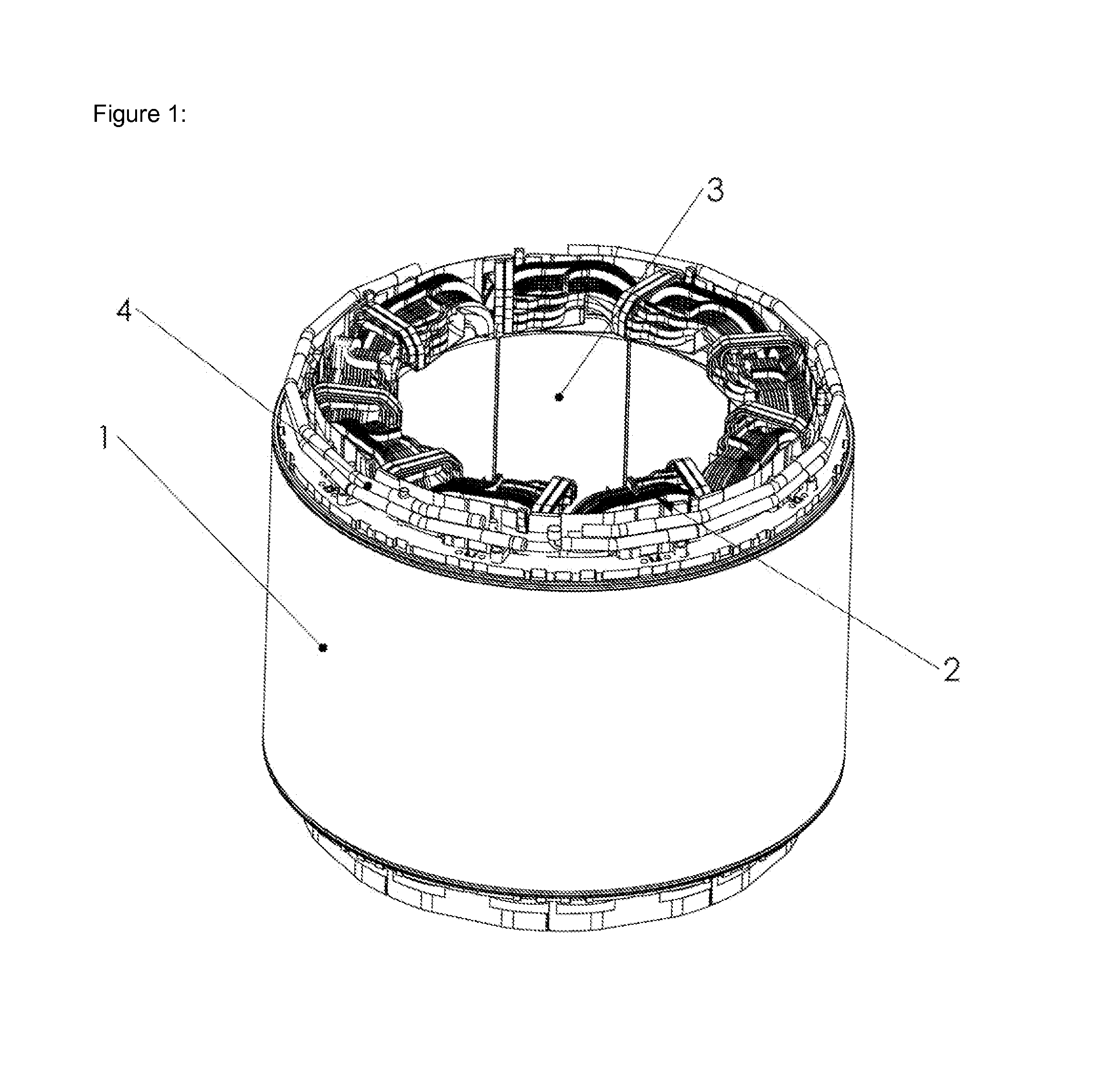 Winding construction for high efficiency machine