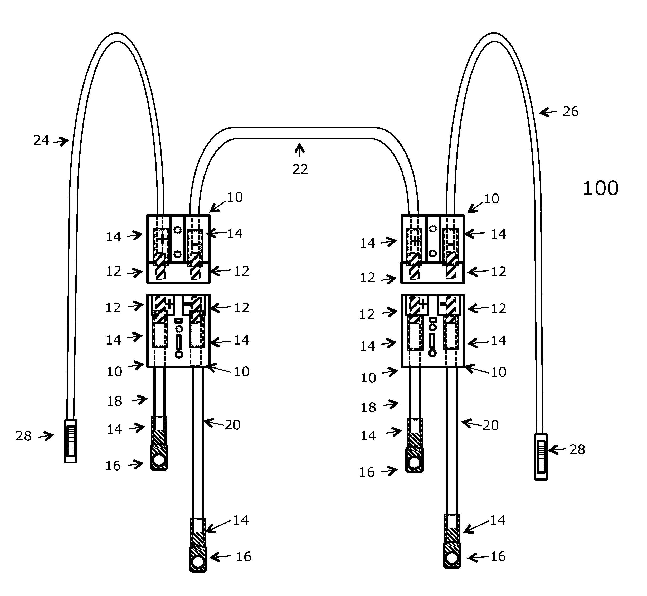 Multi-battery and multi-device connection system