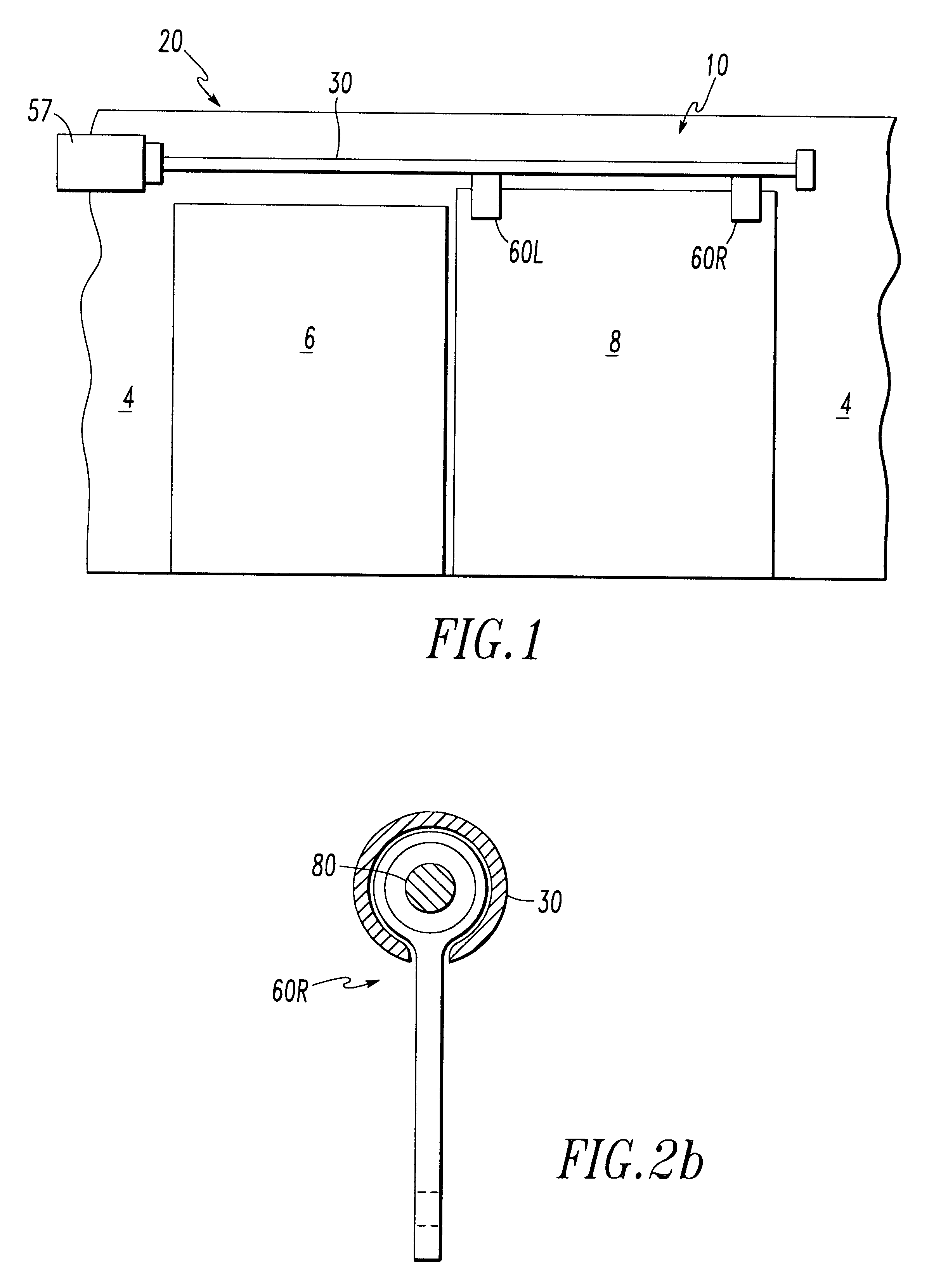 Encased overhead door operator having threadably attached mounts