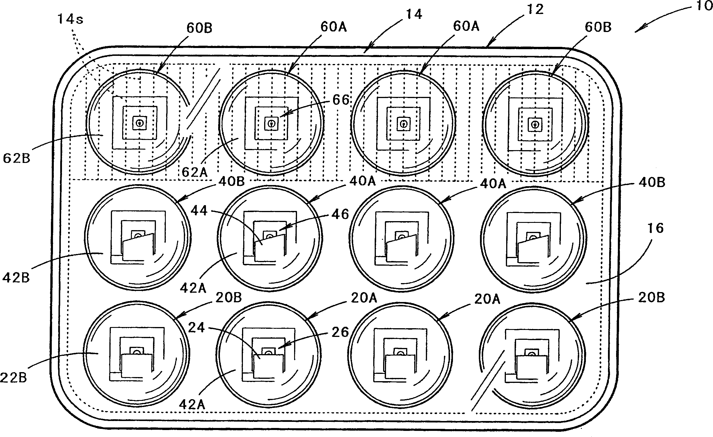 Lamps apparatus and front viewing lamp for vehicle