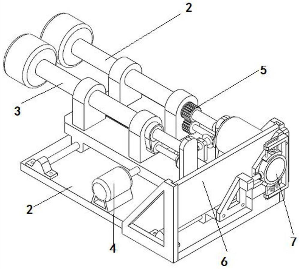 Traction mechanism for glass substrate production