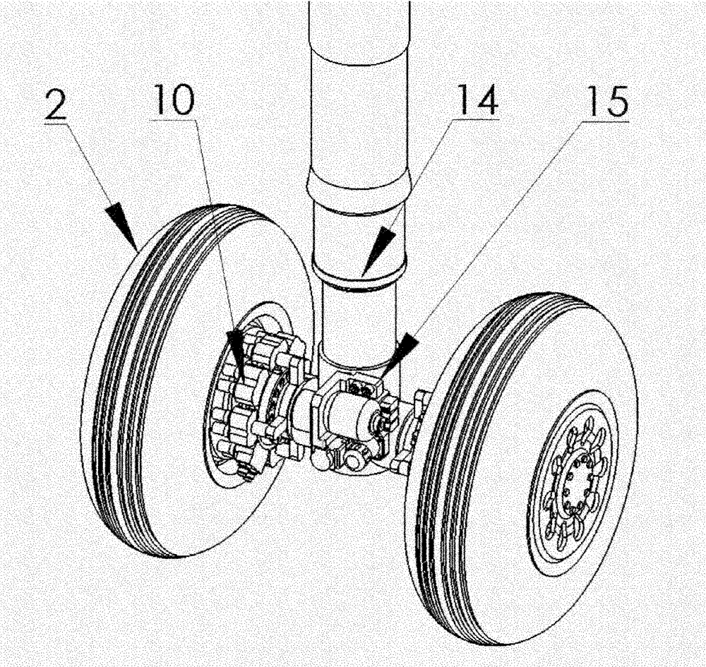 Self-energy feeding type brake device for airplanes