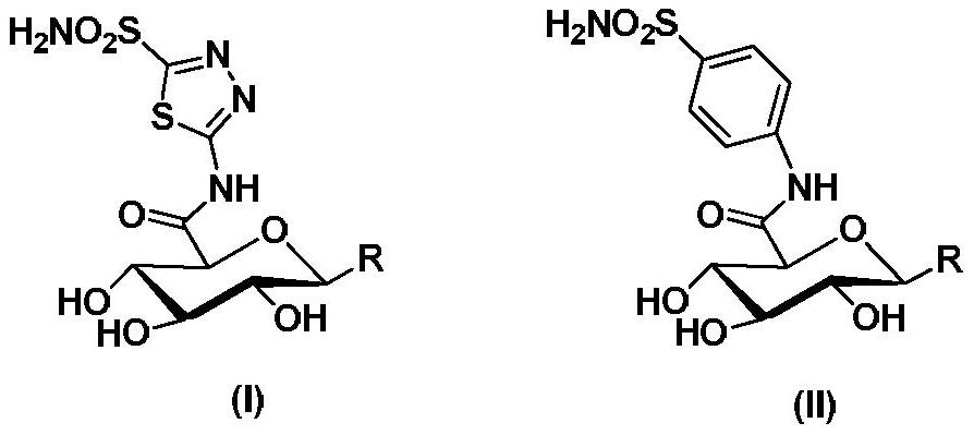 Preparation method and medical use of sulfonamide compounds with glucuronic acid structure