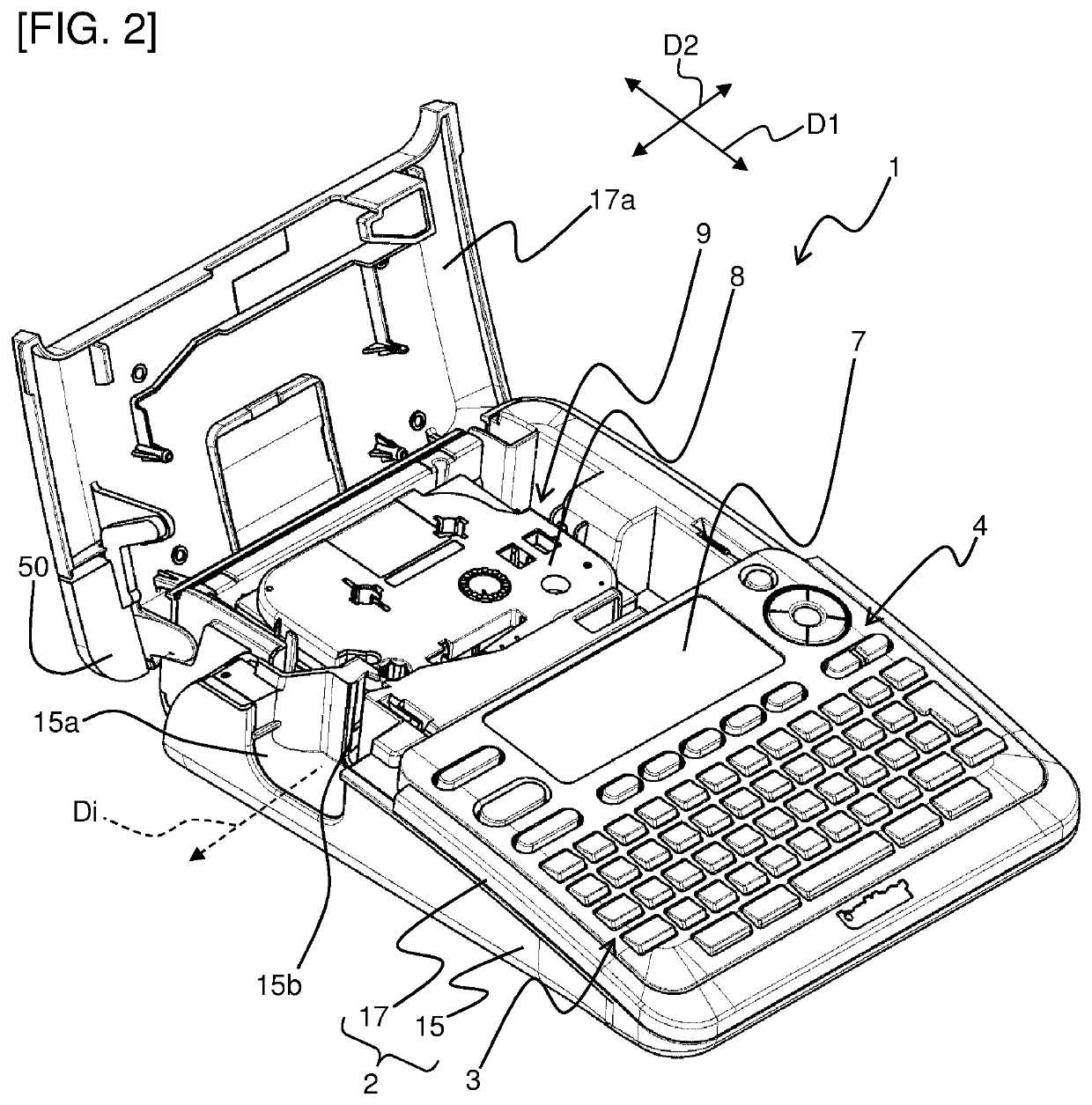 Label producing apparatus operated by operation terminal