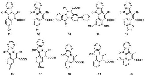 Application of a 12h-indazo[2,1-a]cinnoline-12-one compound