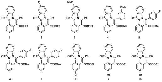 Application of a 12h-indazo[2,1-a]cinnoline-12-one compound