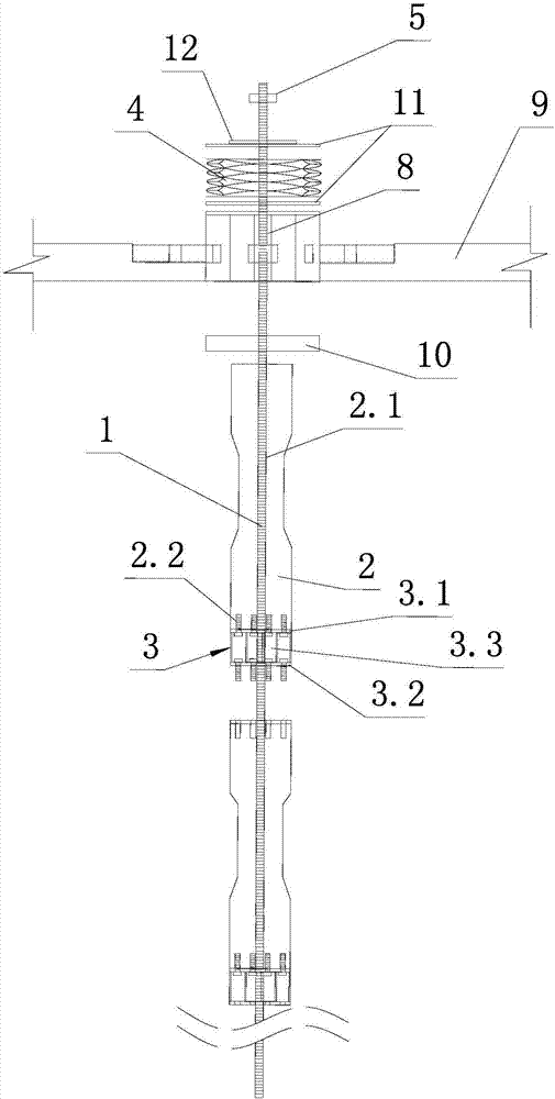 Prestressed anchor system and construction method of slope protection device