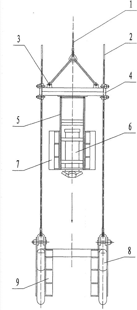 ADCP (Acoustic Doppler Current Profiler) installation system applied to floating platform