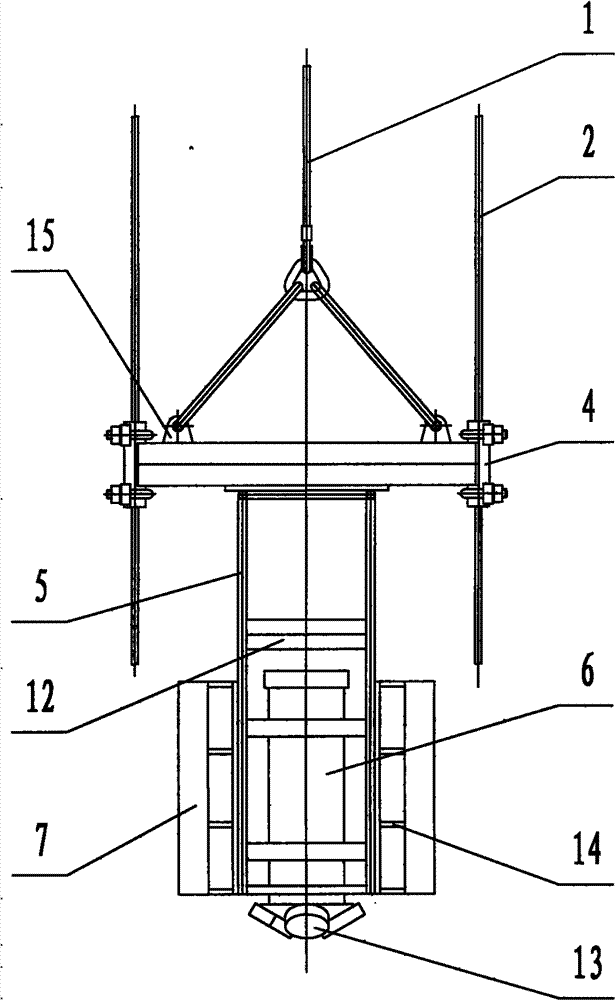 ADCP (Acoustic Doppler Current Profiler) installation system applied to floating platform