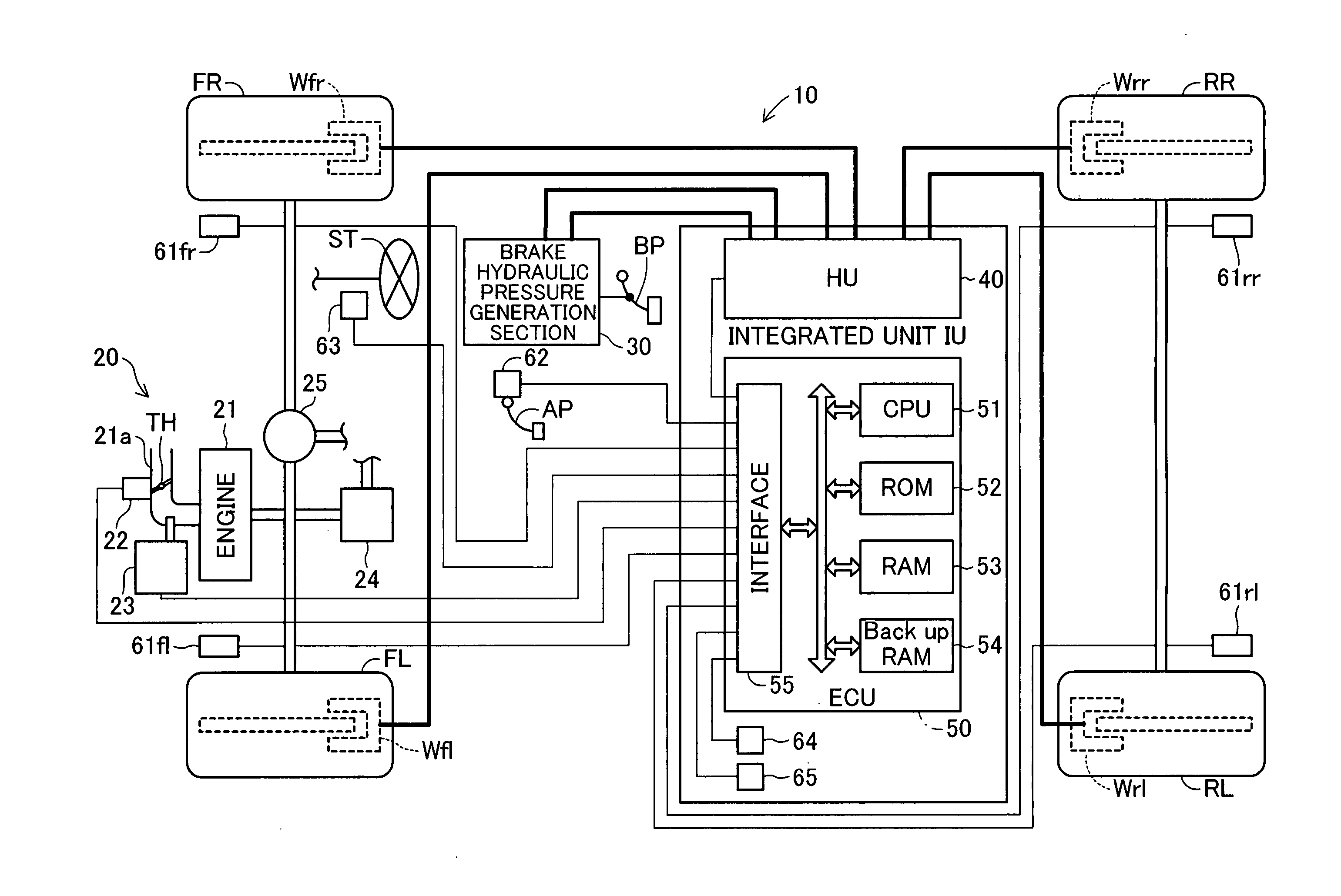 Apparatus for acquiring lateral acceleration at the center of gravity of vehicle, and motion control apparatus for vehicle