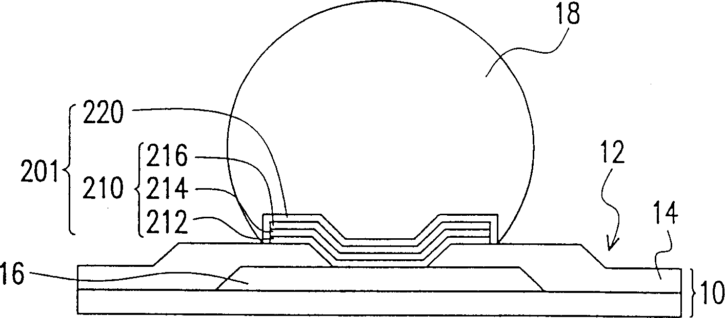 Bottom buffering metal lug structure