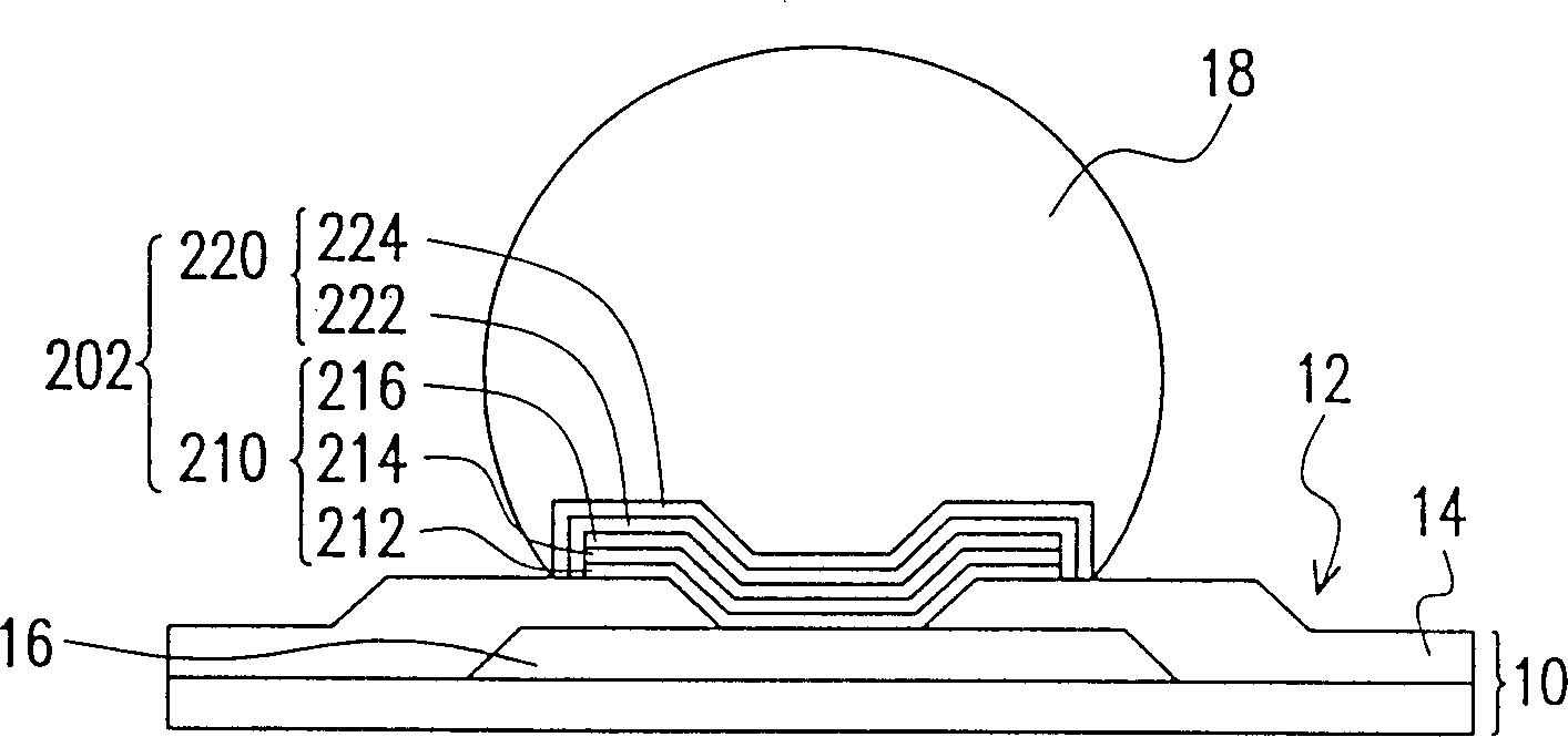 Bottom buffering metal lug structure